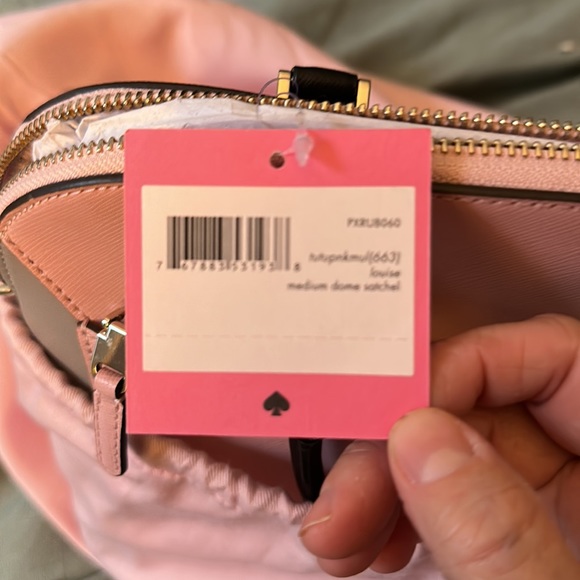 Kate Spade pink and grey hand bag - Picture 4 of 4